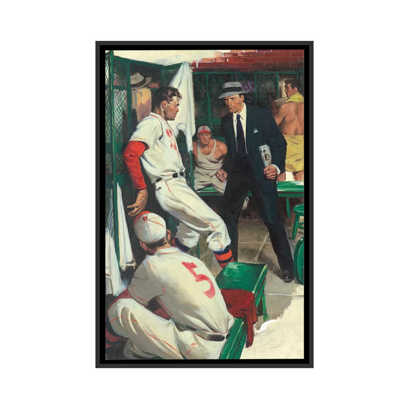 « détective v » par ernest chiriacka, impression sur toile tendue, H 26 po x l 18 po x P 1,5 po, Toile avec cadre noir