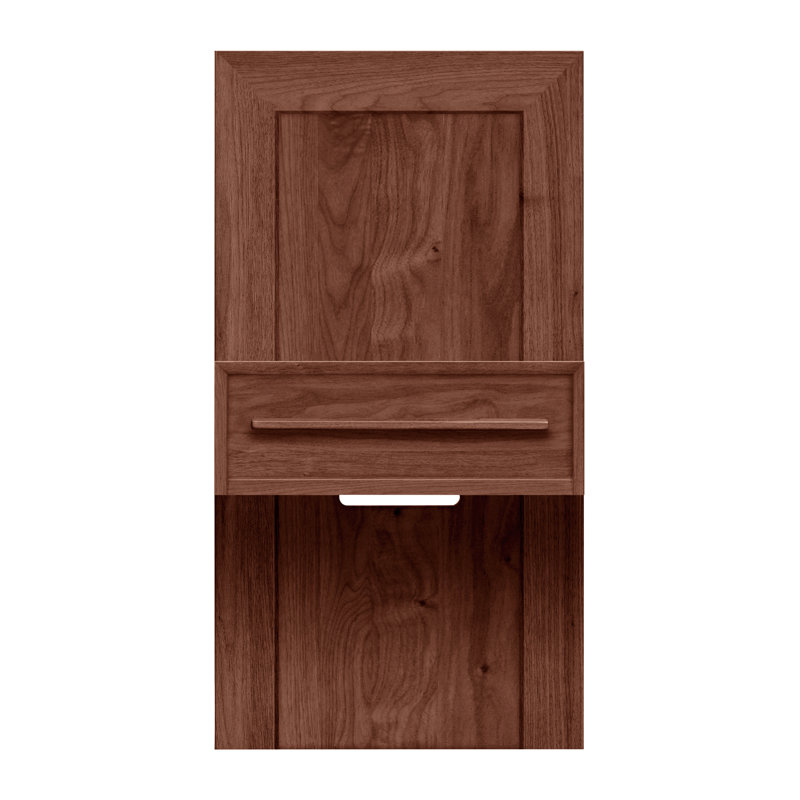 Table de chevet 1 tiroir Moduluxe, Noyers