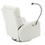 Fauteuil oscillant pivotant 270 °, surface facile à nettoyer - Fauteuil inclinable gris, port