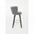 Swivel Polyester Upholstered Metal Bar Stools Set with Footrest,Back-2109017247
