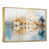 Toile avec cadre flottant or