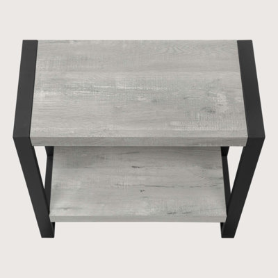 Bedroom Nightstand, Nightstand, Industrial Accent Table, Side Table, Metal Frame End Table