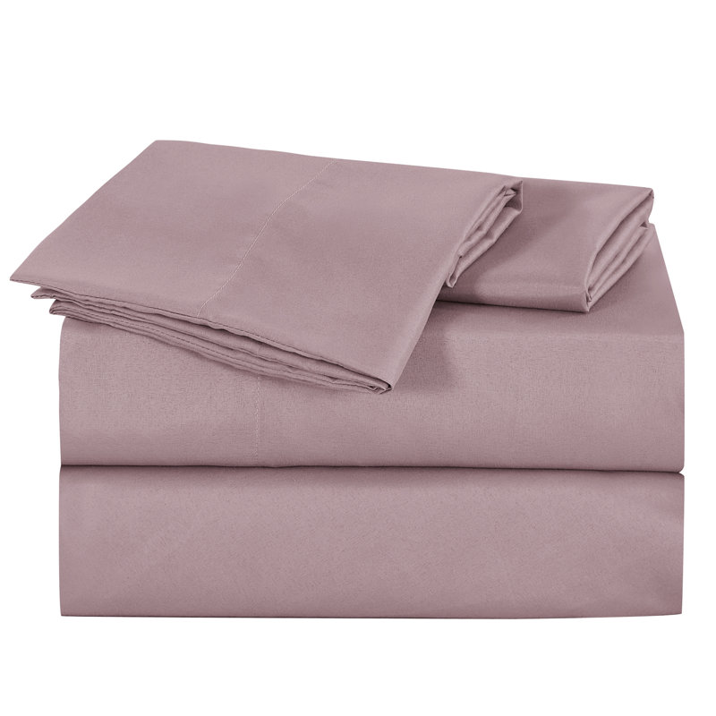 Esca 4-6 Piece Cooling Fiber Sheet Set, California King, Red