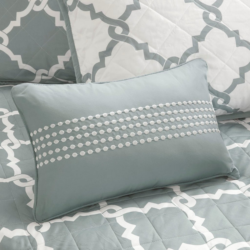 Pitts 6-Piece Reversible Daybed Ensemble, Gray