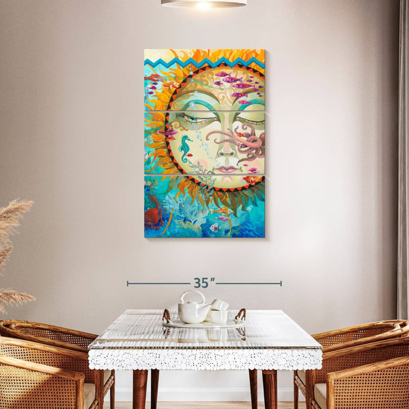 Oberle Underwater Sunset, 45" H x 28" W