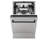 ZLINE Autograph Edition 18 in. Tallac Series 3rd Rack Top Control Built-In Dishwasher in Stainless Steel with Handle, 51dBa-65665045
