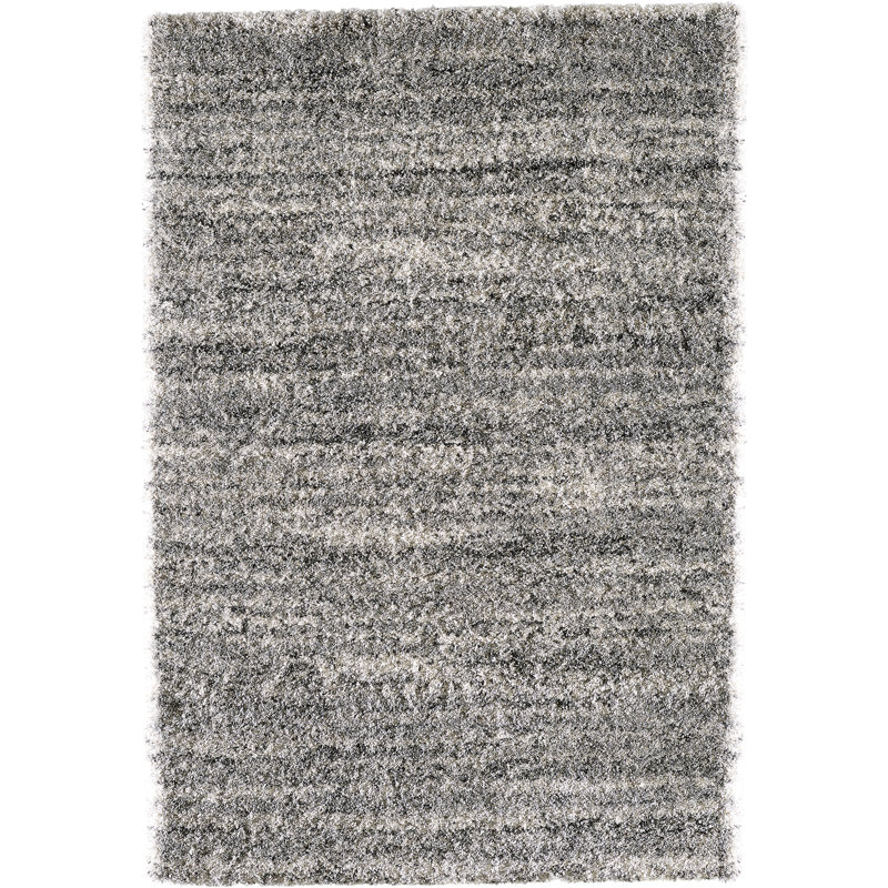 Tapis gris à motif abstrait Raney, Rectangle 7 pi 10 po x 9 pi 10 po