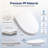 White Elongated Soft Close PP Toilet Seat, Quick Release, Fits Most Elongated Toilets