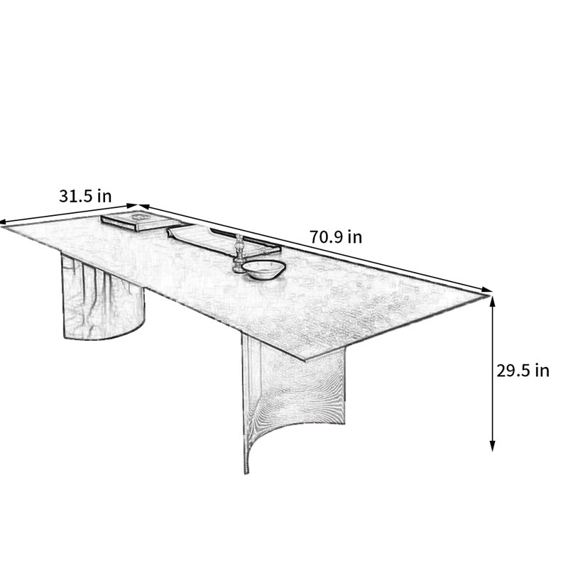 Rocchetto, 29.5"H x 70.9"L x 31.5"W