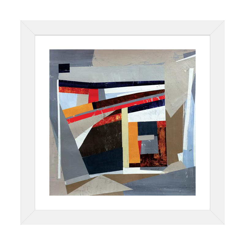 « Mid-Century »-impression, Papier beaux-arts encadré blanc, H 16 po x l 16 po x p 1 po