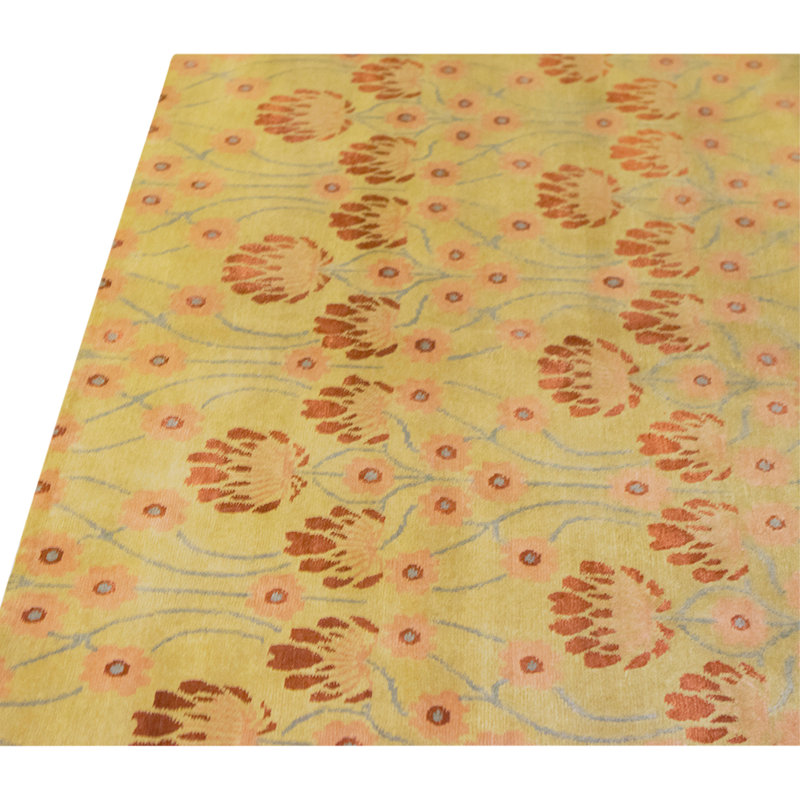 Hand Knotted Area Rug in Camel