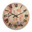 Golden City Dreams - Illustration rétro - horloge murale géométrique moderne surdimensionnée en bois-970602498