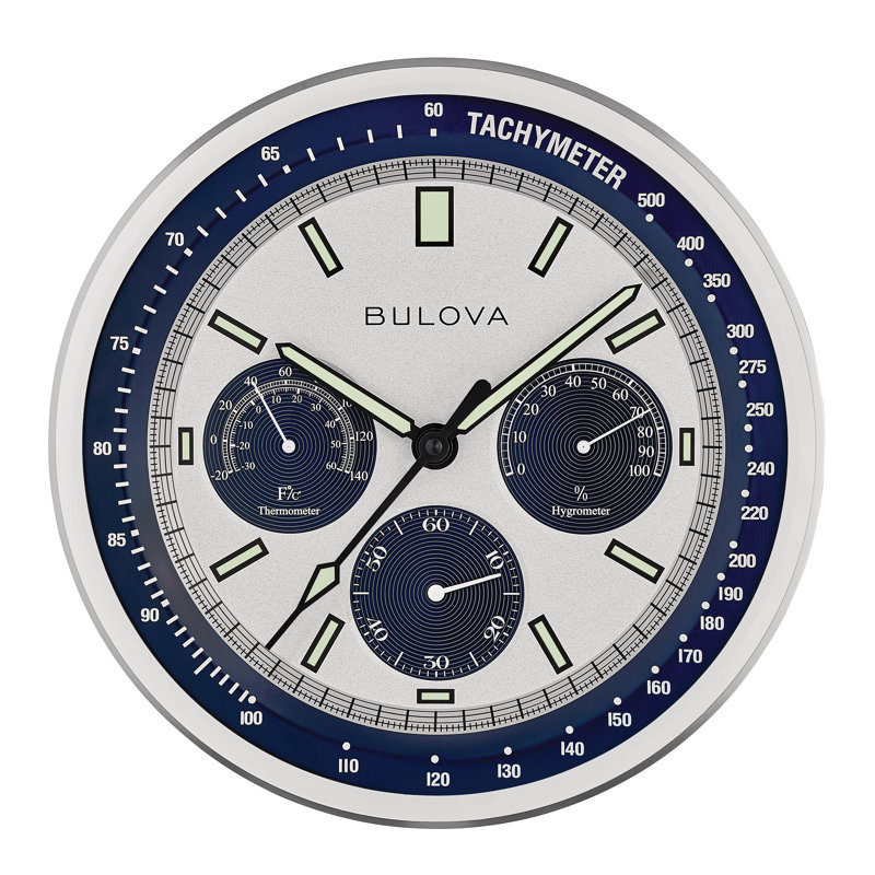 Lunar Pilot Tachymeter Metal Wall Clock, C1971