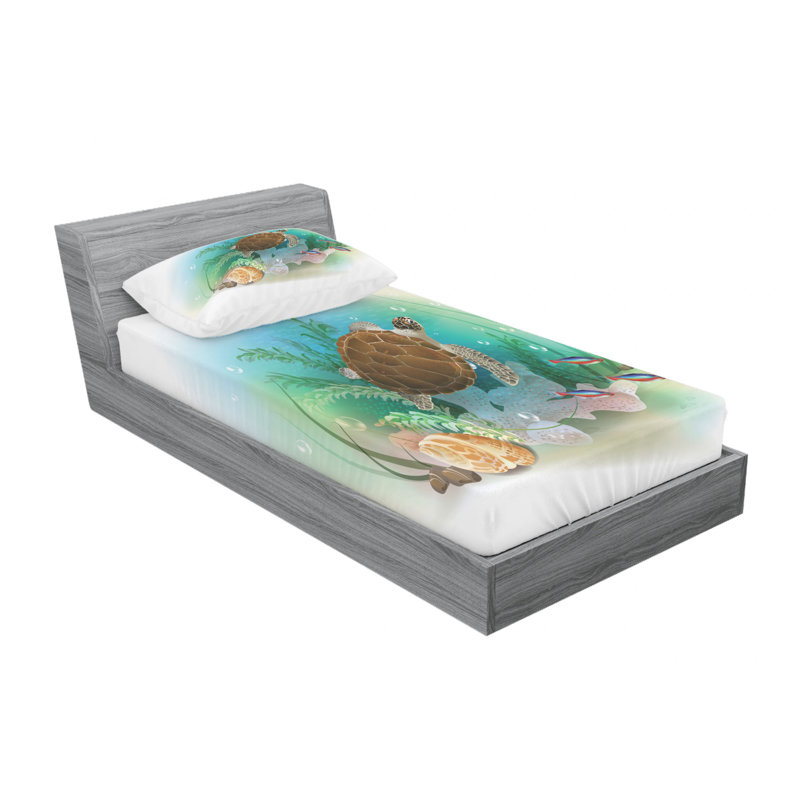 Microfiber Sheet Set, Twin Sheet + Fitted Sheet + 1 Pillowcase