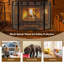 Alvertis 3 Panel Iron Fireplace Screen