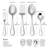 Mikasa Bravo 101-Piece 18/10 Stainless Steel Flatware Set, Service For 12