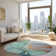 Alfonzo Machine-Washable Stain Resistant Abstract Area Rug