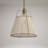 4-Light Beige Woven Cotton Thread Chandelier