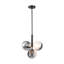 Luminaire suspendu 5 lumières Risto - noir