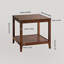 Table d'appoint en bois avec tablette-592044411