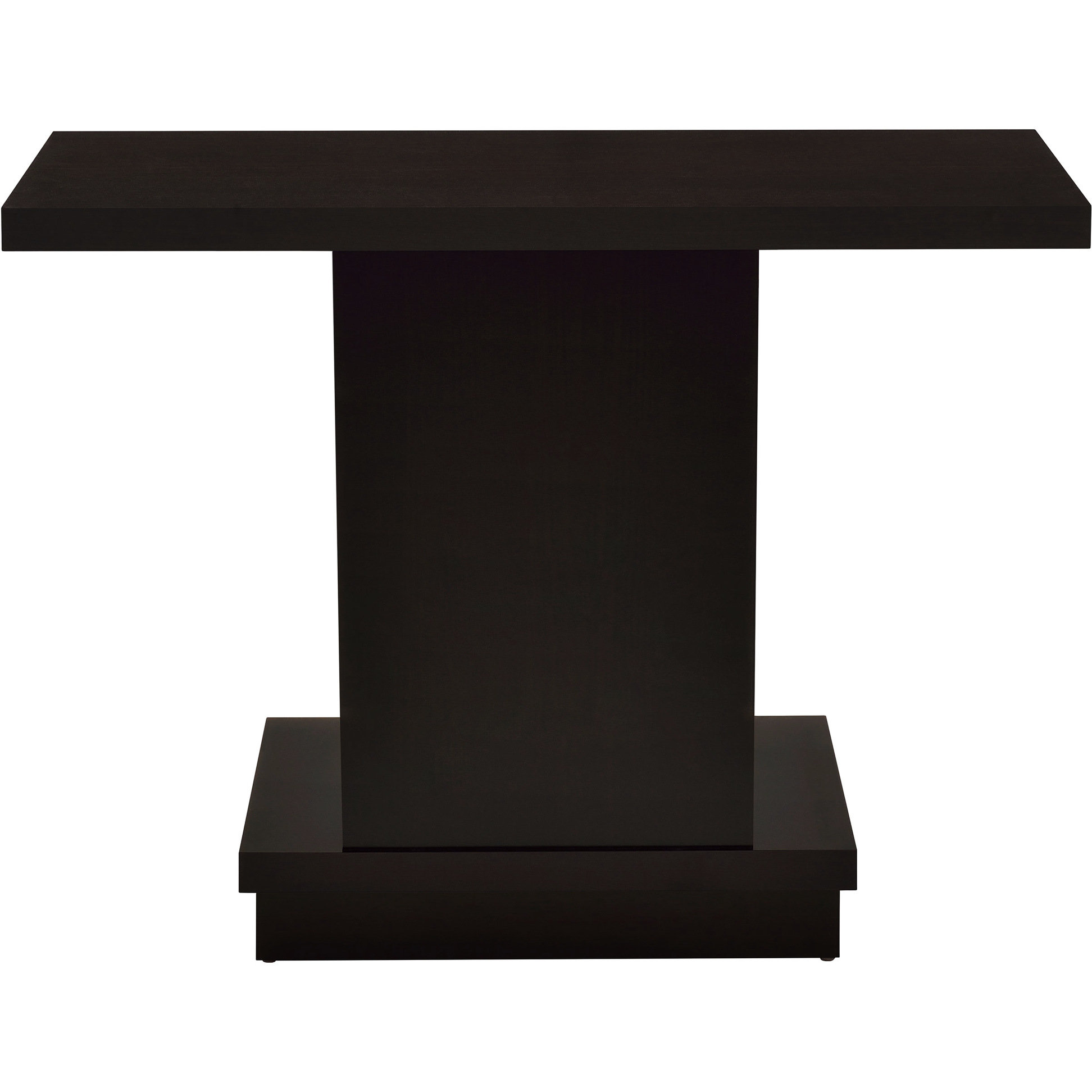 Latitude Run® Cappuccino Engineered Wood Pedestal Console Table With ...