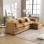Canapé-lit modulaire surdimensionné de 112 pouces en forme de L en chenille avec repose-pieds mobile et mousse à mémoire de forme UNIS UNI WIN-1733352958