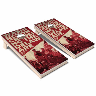 Ensemble de planches de cornhole toutes saisons Americana Washington Crossing the Delaware