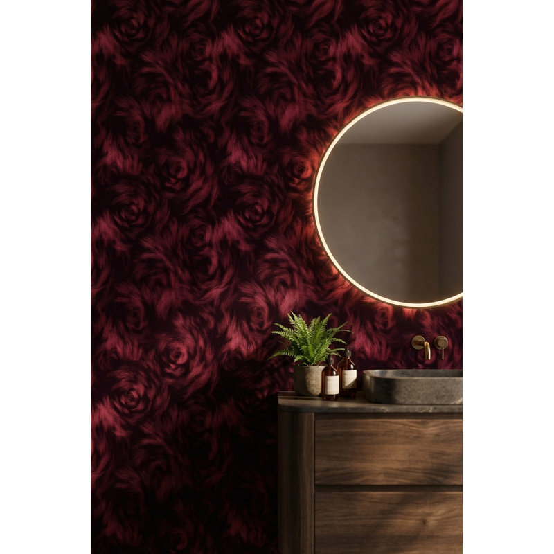 Abstract Pattern Wallpaper Elegant Black Wall Decor
