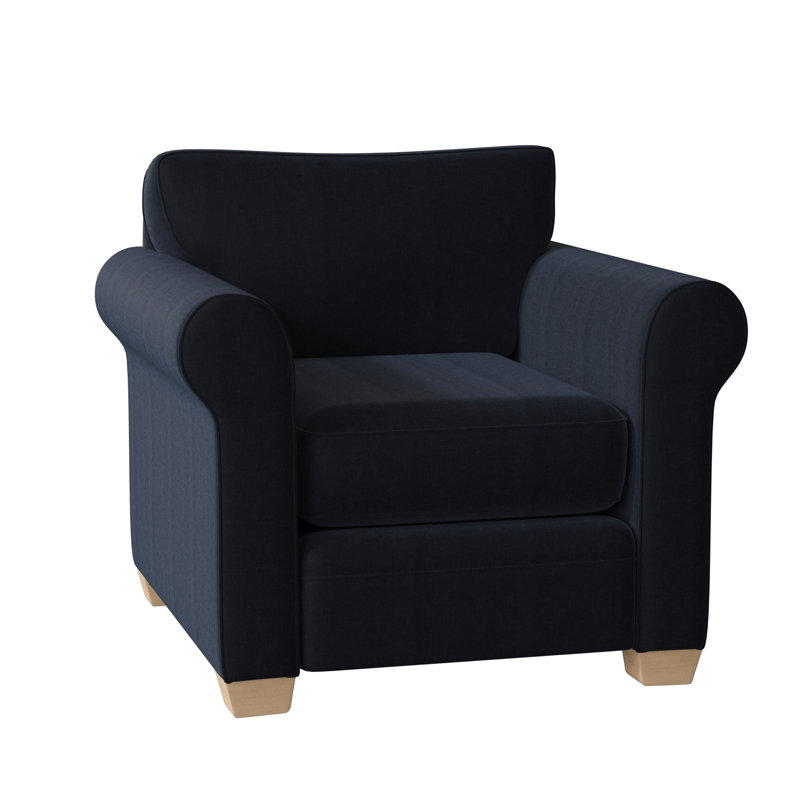 Fauteuil Quaker, Espresso, Indigo Entice