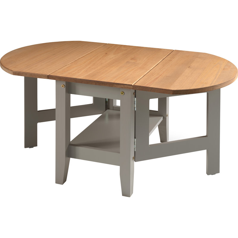 Allbritton Drop Leaf Coffee Table, Grey
