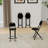 4Pcs Portable Folding Bar Stool With Footrest(Set Of 4)