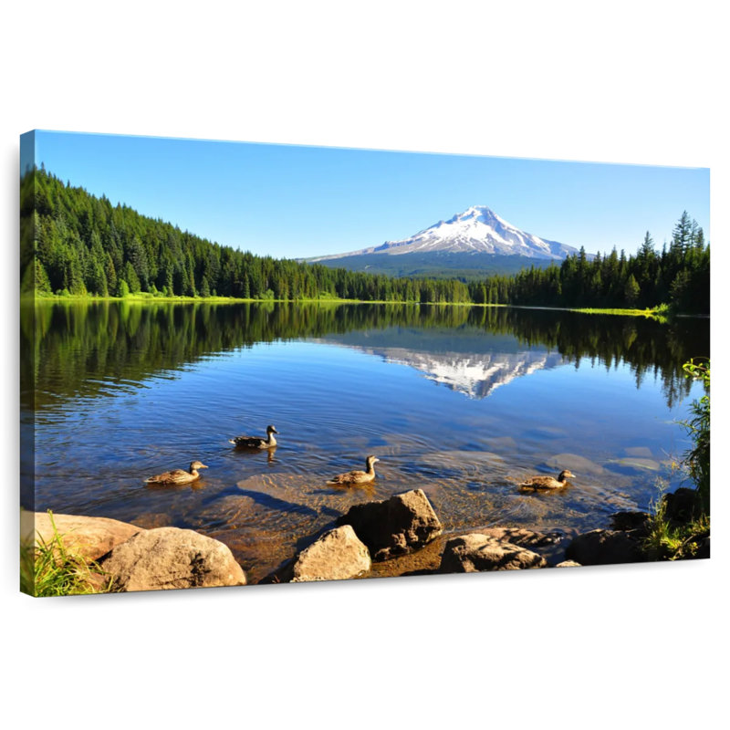 Alvord Trillium Lake Ducks, 34" H x 51" W