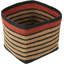 Seagrass Natural Stripe Square Basket-110455274