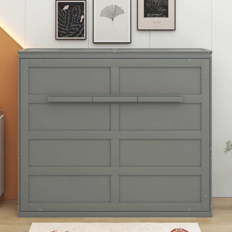 Lit escamotable Murphy, gris, Grand