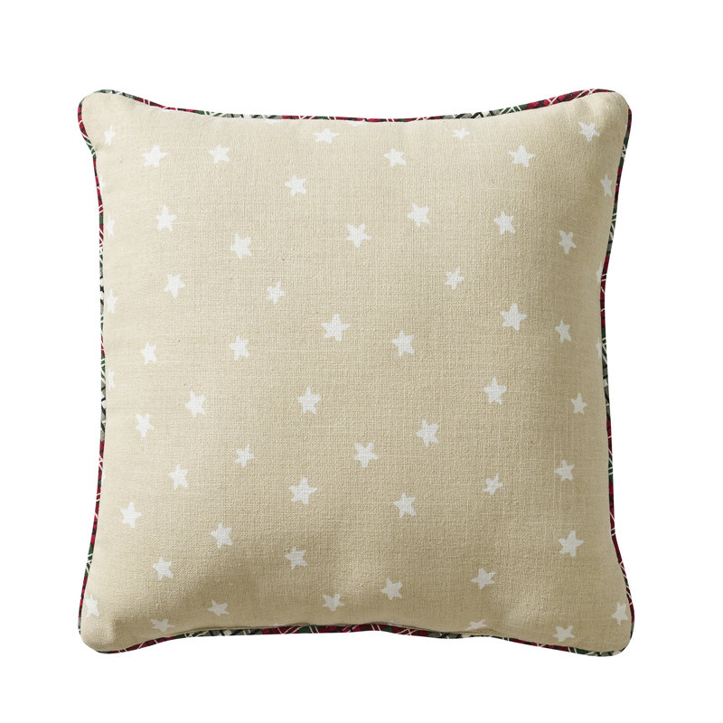 Hallmark 18" X 18" Beige Polar Bear Holiday Decorative Pillow