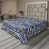 Grey Black Violet Blue Floral/Striped