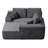 104" Cloud Sectional Sofa with L-Shape Chaise and Side Pockets , Modern Modular Design, Deep Seating, Upholstered Couch for Living Room/Bedroom, No Assembly Required (Plush Fabric),Right-822633185-822633119