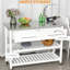 Chariot de cuisine, plateau en acier inoxydable et aspect rustique, gris, 3 tablettes avec chariot à tiroirs, décoration de comptoir, pour économiser de l'espace