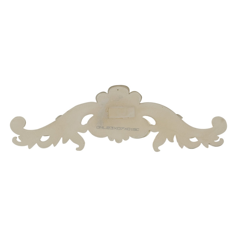 Primed Architectural Urethane Scroll Onlay 7.25'' H x 23.5'' W
