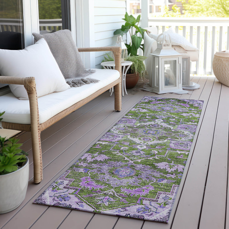 Malchow Oriental Indoor / Outdoor Rug, Runner 2'3" x 7'6"