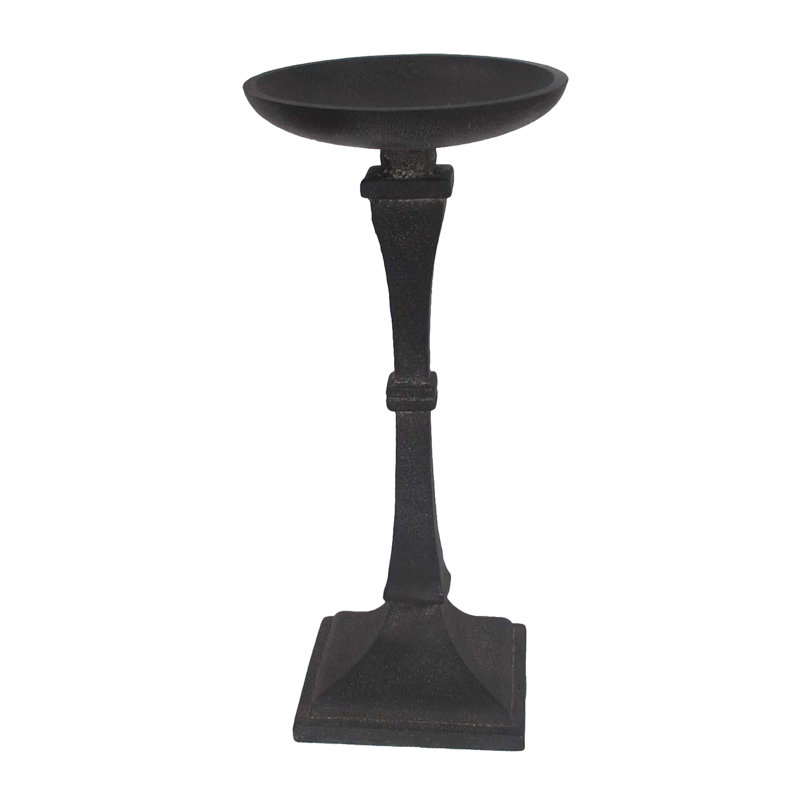 Metal Tabletop Candlestick, 11" H x 6" W x 6" D
