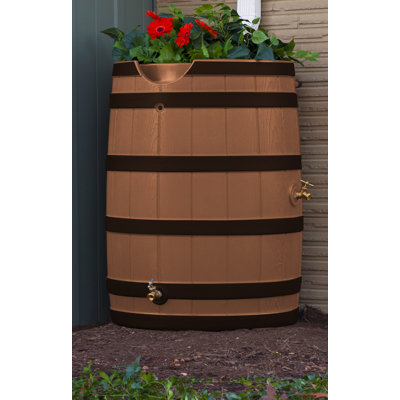 Good Ideas 65 Dual Overflow Rain Barrel