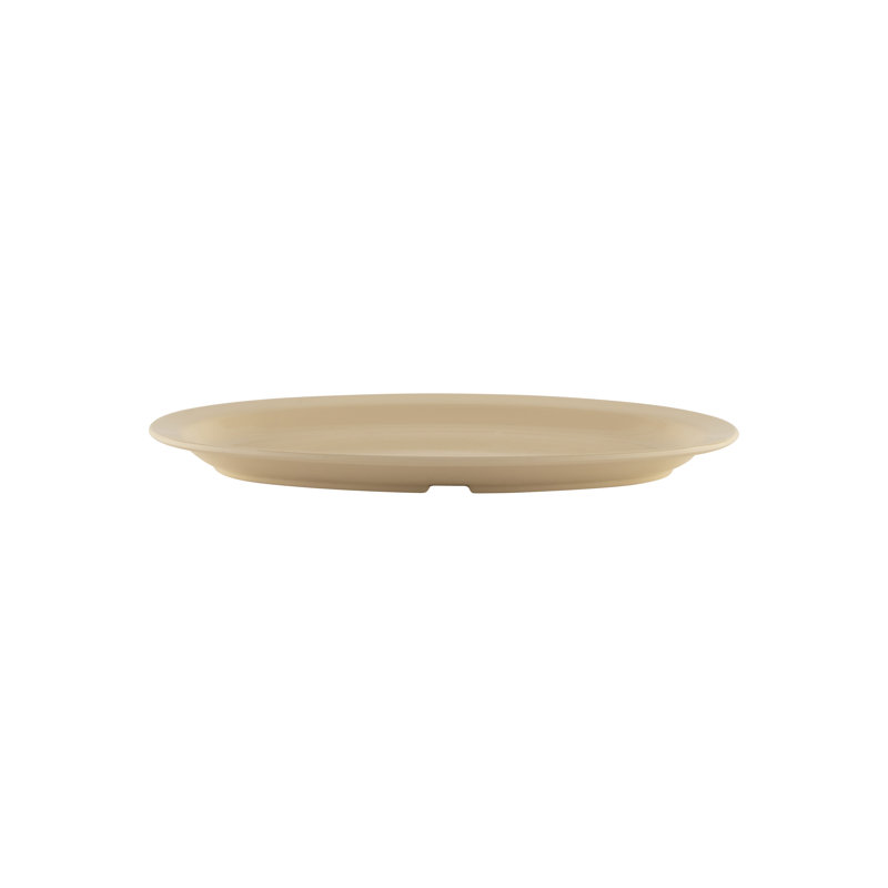 G.E.T. Melamine Platter, Tan, 1" H x 11.75" L x 8.25" W