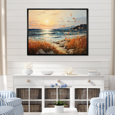 Reproduction d'art sur toile Beach Breeze Pointillism III - Nautique et plage