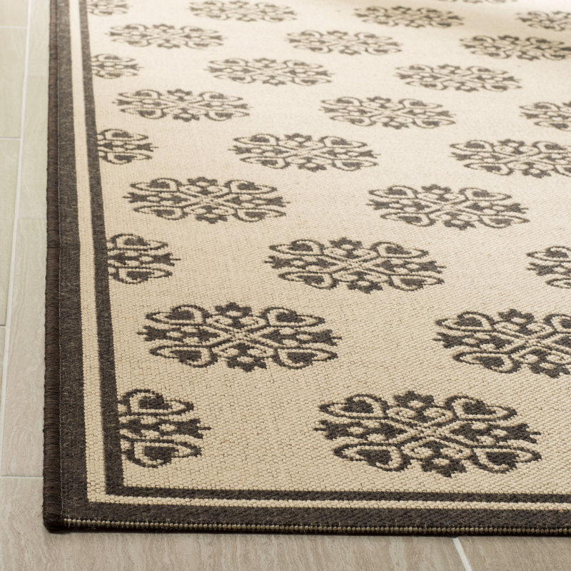 Tapis intérieur / extérieur Burnell Performance Ikat, Rectangle 9 pi x 12 pi