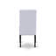 Ensemble de salle à manger 5 pièces comprenant une table de salle à manger rectangulaire avec feuille papillon et 4 chaises de salle à manger Parson en tissu gris, noir-655292489-655292491-655292492