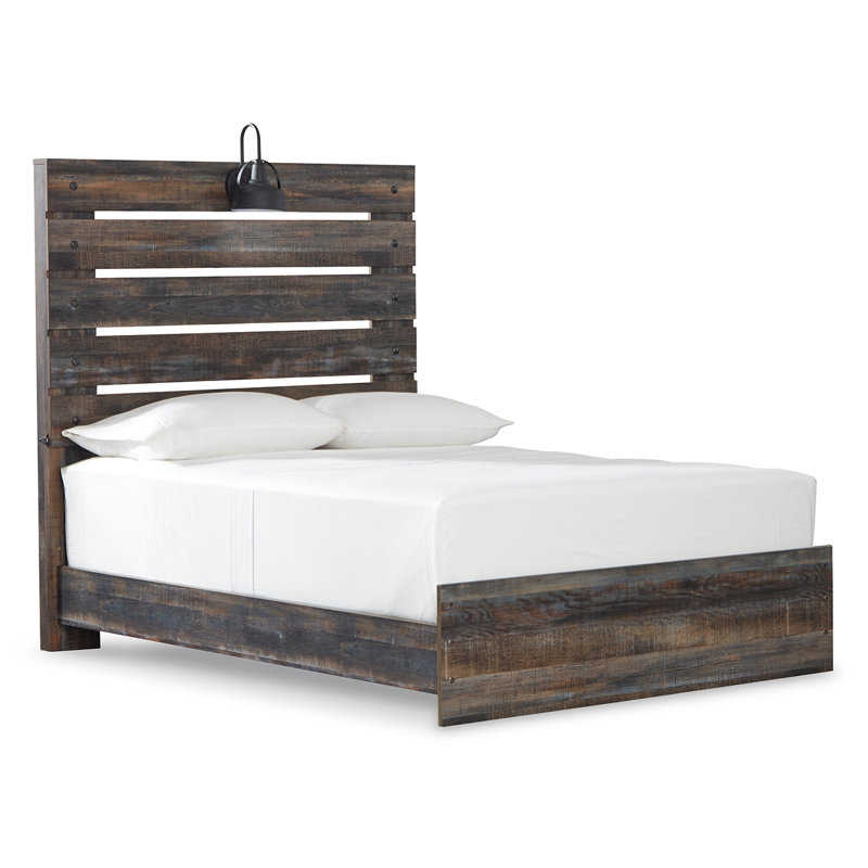 Drystan King Panel Bed, Lit double