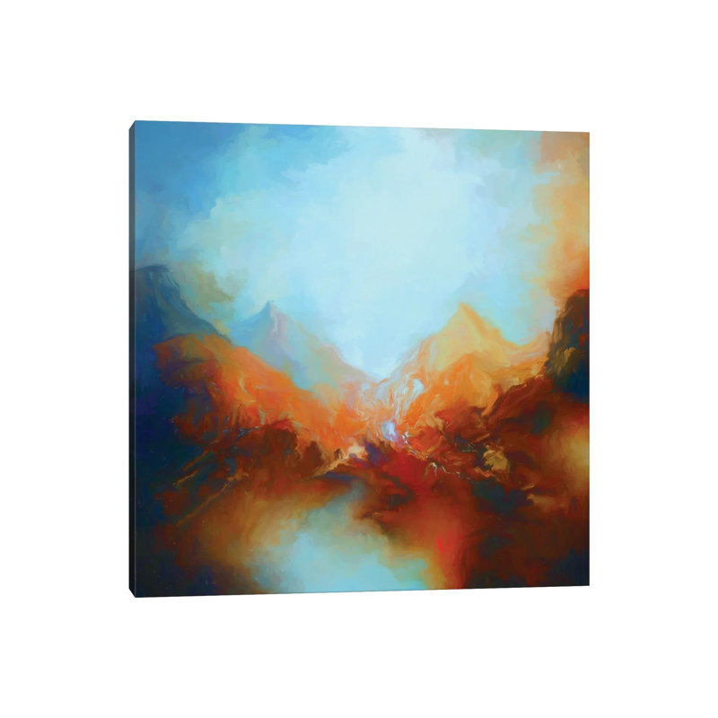 Mountainous Scenery by Angel Estevez - Wrapped Canvas Painting, 30.48 cm H x 30.48 cm W
