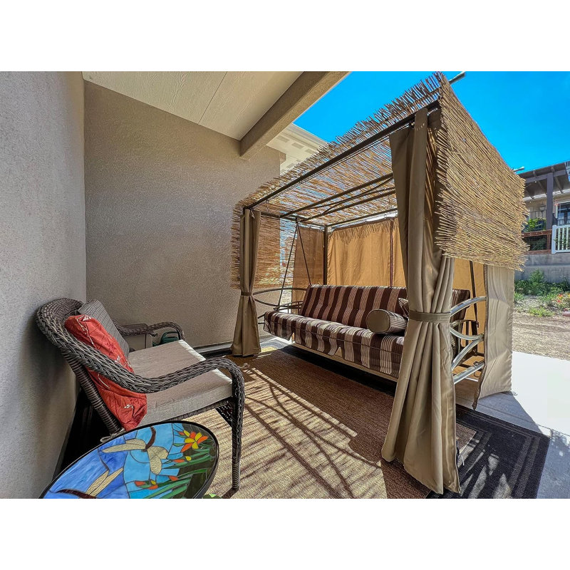 Pavillon de jardin pour 3 personnes avec moustiquaire et moustiquaire