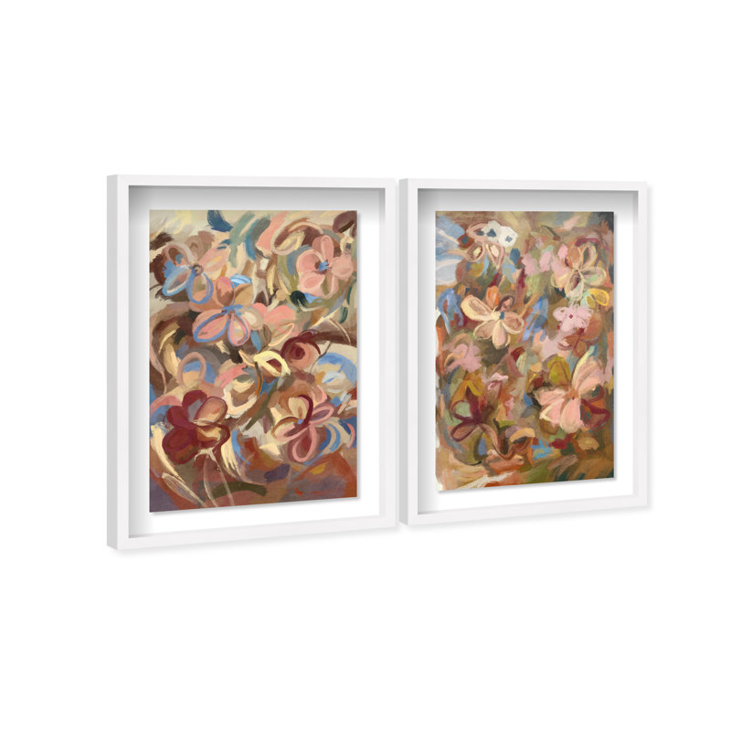 Moving Eden Set Set by Oliver Gal, 93"H x 63"W, White Shadowbox